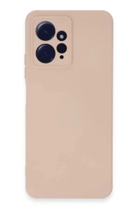 Xiaomi Redmi Note 12 4G Kılıf Nano içi Kadife Silikon - Pudra