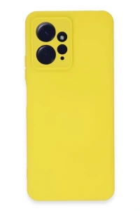 Xiaomi Redmi Note 12 4G Kılıf Nano içi Kadife Silikon - Sarı