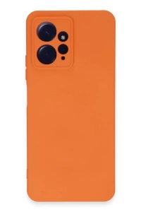 Xiaomi Redmi Note 12 4G Kılıf Nano içi Kadife Silikon - Turuncu