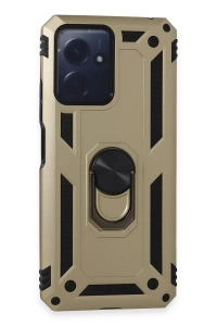 Xiaomi Redmi Note 12 4G Kılıf Sofya Yüzüklü Silikon Kapak - Gold