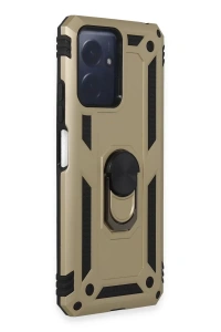 Xiaomi Redmi Note 12 4G Kılıf Sofya Yüzüklü Silikon Kapak - Gold