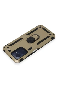 Xiaomi Redmi Note 12 4G Kılıf Sofya Yüzüklü Silikon Kapak - Gold