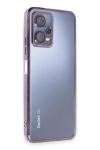 Xiaomi Redmi Note 12 5G Kılıf Lensli Silikon - Mor