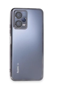 Xiaomi Redmi Note 12 5G Kılıf Lensli Silikon - Siyah