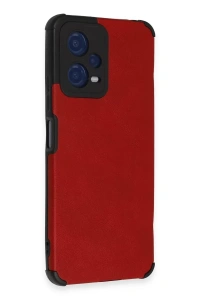 Xiaomi Redmi Note 12 5G Kılıf Loop Deri Silikon - Kırmızı