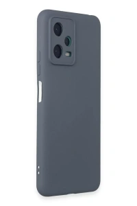Xiaomi Redmi Note 12 5G Kılıf Nano içi Kadife Silikon - Gri