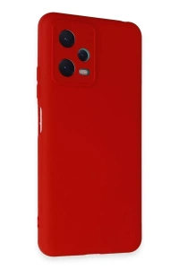 Xiaomi Redmi Note 12 5G Kılıf Nano içi Kadife Silikon - Kırmızı