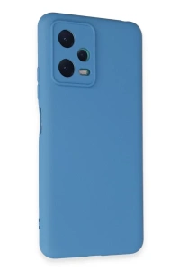 Xiaomi Redmi Note 12 5G Kılıf Nano içi Kadife Silikon - Mavi