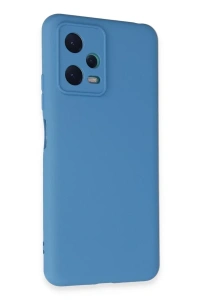 Xiaomi Redmi Note 12 5G Kılıf Nano içi Kadife Silikon - Mavi