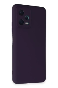 Xiaomi Redmi Note 12 5G Kılıf Nano içi Kadife Silikon - Mor