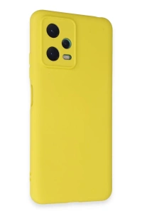 Xiaomi Redmi Note 12 5G Kılıf Nano içi Kadife Silikon - Sarı