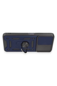 Xiaomi Redmi Note 12 5G Kılıf Pars Lens Yüzüklü Silikon - Lacivert