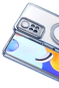 Xiaomi Redmi Note 12 Pro 4G Joke Simli Magneticsafe Kılıf - Mavi