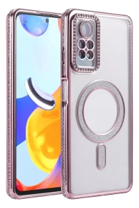 Xiaomi Redmi Note 12 Pro 4G Joke Simli Magneticsafe Kılıf - Pembe