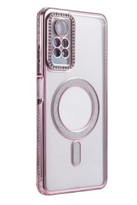 Xiaomi Redmi Note 12 Pro 4G Joke Simli Magneticsafe Kılıf - Pembe