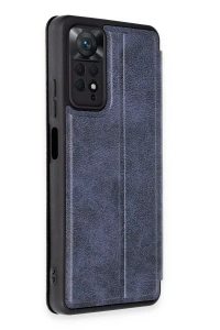 Xiaomi Redmi Note 12 Pro 4G Kılıf Flip Cover - Lacivert