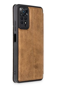 Xiaomi Redmi Note 12 Pro 4G Kılıf Flip Cover - Taba
