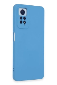 Xiaomi Redmi Note 12 Pro 4G Kılıf Nano içi Kadife Silikon - Mavi