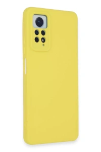 Xiaomi Redmi Note 12 Pro 4G Kılıf Nano içi Kadife Silikon - Sarı