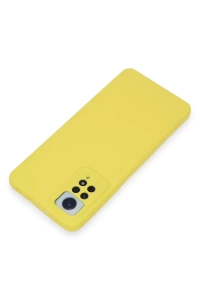Xiaomi Redmi Note 12 Pro 4G Kılıf Nano içi Kadife Silikon - Sarı