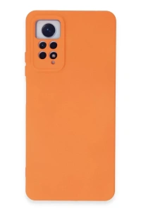 Xiaomi Redmi Note 12 Pro 4G Kılıf Nano içi Kadife Silikon - Turuncu