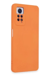 Xiaomi Redmi Note 12 Pro 4G Kılıf Nano içi Kadife Silikon - Turuncu