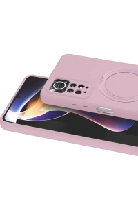 Xiaomi Redmi Note 12 Pro 4G Regal Magsafe Standlı Kapak - Açık Pembe