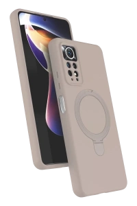 Xiaomi Redmi Note 12 Pro 4G Regal Magsafe Standlı Kapak - Çöl Titanyum