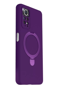 Xiaomi Redmi Note 12 Pro 4G Regal Magsafe Standlı Kapak - Derin Mor