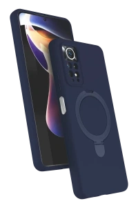 Xiaomi Redmi Note 12 Pro 4G Regal Magsafe Standlı Kapak - Lacivert