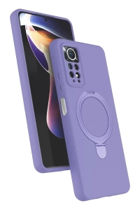 Xiaomi Redmi Note 12 Pro 4G Regal Magsafe Standlı Kapak - Lila