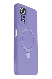 Xiaomi Redmi Note 12 Pro 4G Regal Magsafe Standlı Kapak - Lila