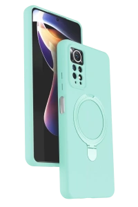 Xiaomi Redmi Note 12 Pro 4G Regal Magsafe Standlı Kapak - Su Yeşili