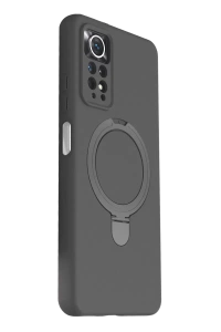 Xiaomi Redmi Note 12 Pro 4G Regal Magsafe Standlı Kapak - Titan Gri
