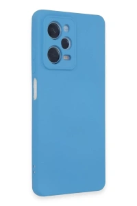 Xiaomi Redmi Note 12 Pro 5G Kılıf Nano içi Kadife Silikon - Mavi