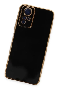 Xiaomi Redmi Note 12S Kılıf Volet Silikon - Siyah