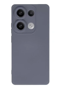 Xiaomi Redmi Note 13 4G Kılıf Nano içi Kadife Silikon - Gri