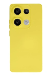 Xiaomi Redmi Note 13 4G Kılıf Nano içi Kadife Silikon - Sarı