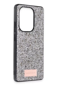 Xiaomi Redmi Note 13 Pro 4G Bright Simli Kapak - Gümüş