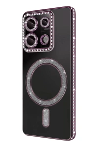 Xiaomi Redmi Note 13 Pro 4G Joke Simli Magneticsafe Kılıf - Pembe