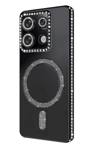 Xiaomi Redmi Note 13 Pro 4G Joke Simli Magneticsafe Kılıf - Siyah