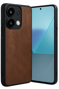Xiaomi Redmi Note 13 Pro 4G Kılıf Aras Deri Kapak - Taba