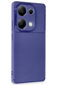 Xiaomi Redmi Note 13 Pro 4G Kılıf Auto Focus Karbon Kapak - Lacivert