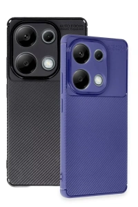 Xiaomi Redmi Note 13 Pro 4G Kılıf Auto Focus Karbon Kapak - Siyah