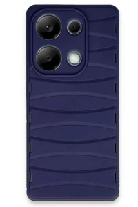 Xiaomi Redmi Note 13 Pro 4G Kılıf Bibercas Silikon Kapak - Lacivert