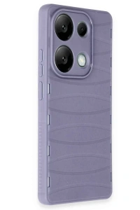 Xiaomi Redmi Note 13 Pro 4G Kılıf Bibercas Silikon Kapak - Lila