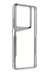 Xiaomi Redmi Note 13 Pro 4G Kılıf Boyi Silikon Kapak - Gümüş
