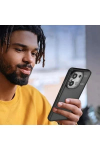 Xiaomi Redmi Note 13 Pro 4G Kılıf Elegant Kapak - Pudra