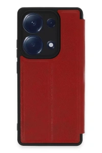 Xiaomi Redmi Note 13 Pro 4G Kılıf Flip Cover - Kırmızı