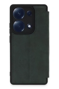 Xiaomi Redmi Note 13 Pro 4G Kılıf Flip Cover - Koyu Yeşil